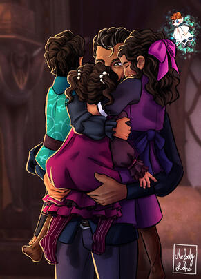 Lucanis with his kids